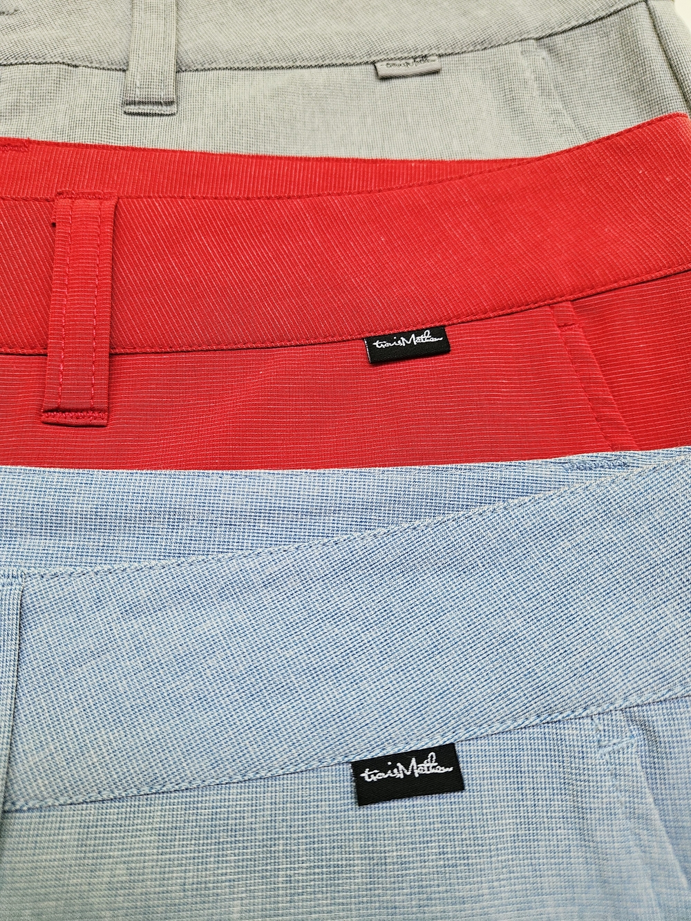 TravisMathew Men's Blue Performance Golf Shorts Size 35 Stretch Casual NWOT - Picture 13 of 14